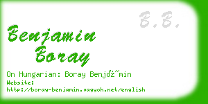 benjamin boray business card